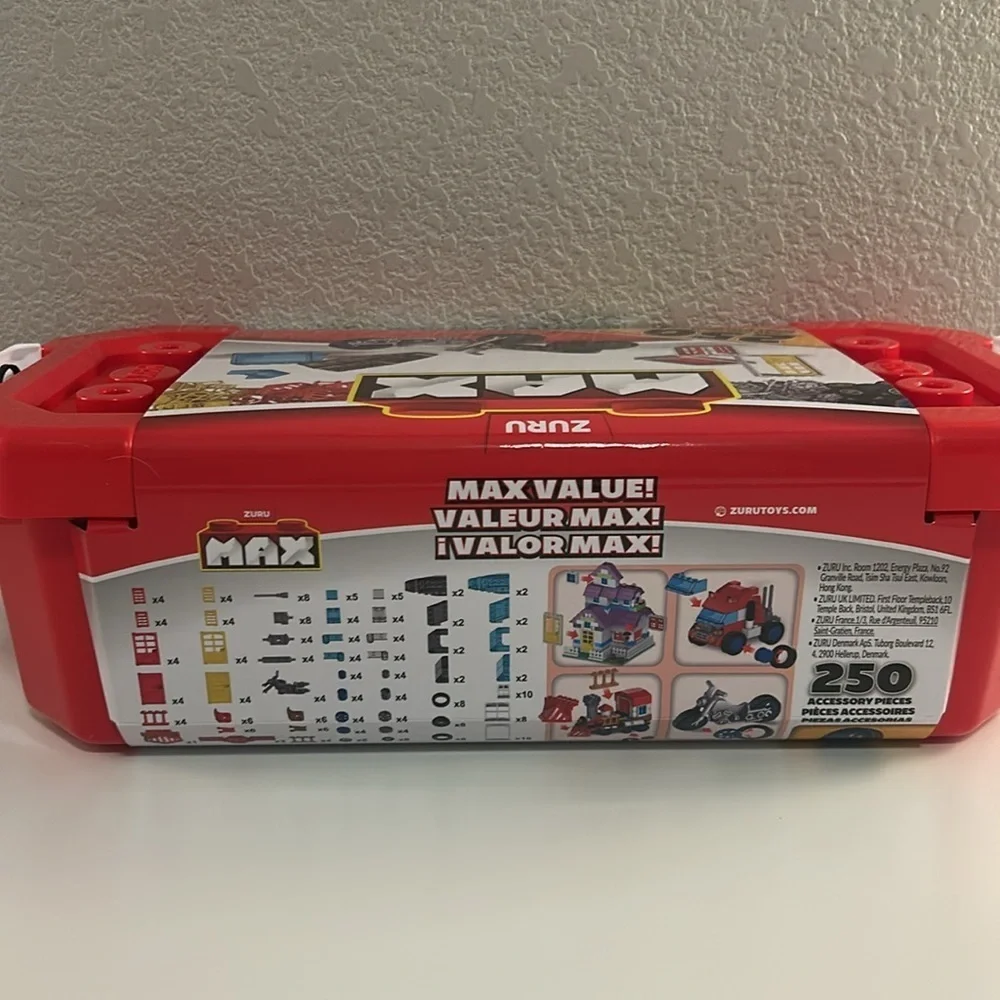Zuru MAX Building‎ Set 250 Pieces Wheels Windows Doors New in Box!